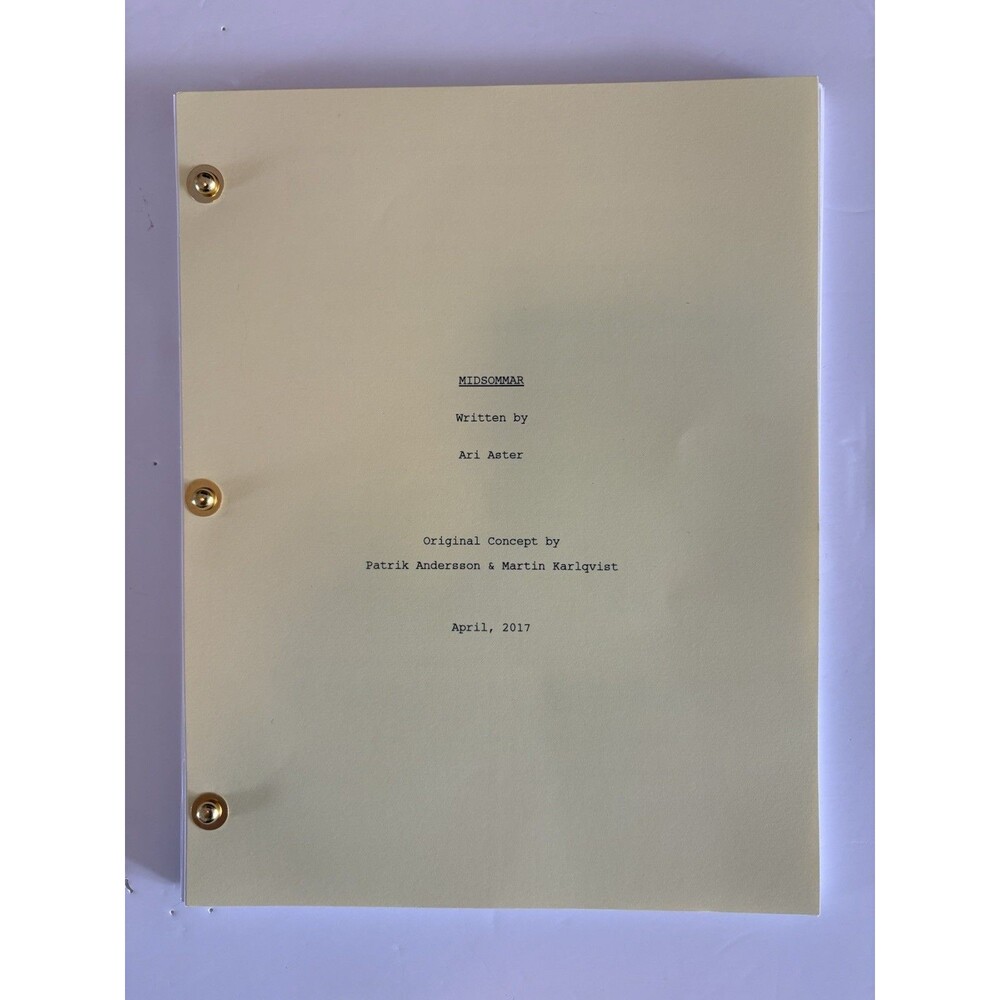 Midsommar Original Screenplay Film Script Ari Aster 2017 Horror Movie Draft